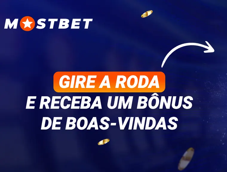 Chamada oficial da Mostbet: gire a roda e receba um bônus de boas-vindas